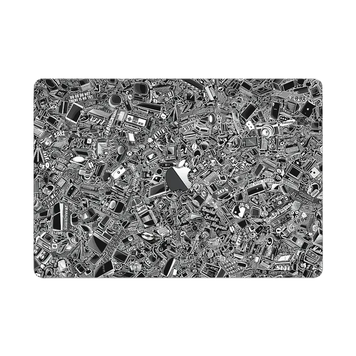 Laptop Skins - MacBook Pro 15 inch 2016-2019 (Touch Bar) Skins & Wraps - Tech Camo Dark