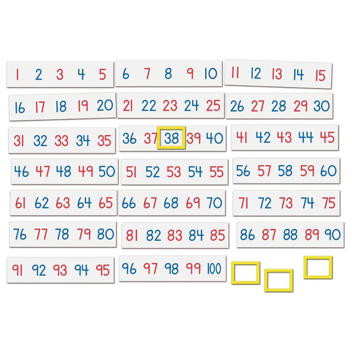 Magnetic Math Tiles 1-100 Number Line