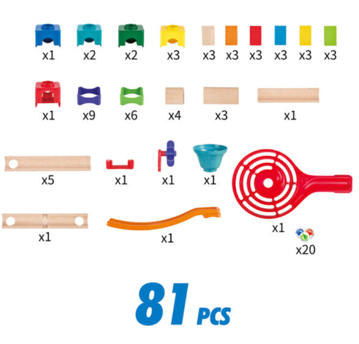Marble Rally Block Set by Hape