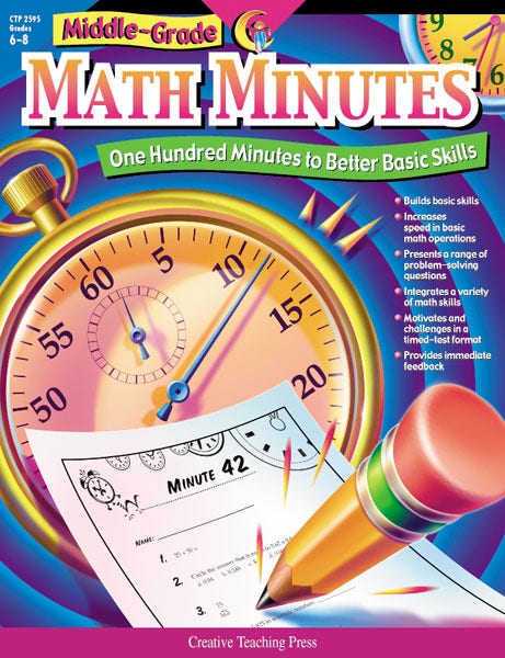 Middle-Grade Math Minutes (Enhanced eBook) Ebook