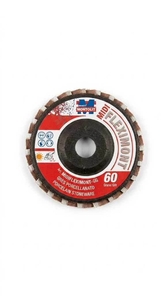 MONTOLIT MIDIFLEXIMONT-GG – DISCO LAMELLARE DIAMANTATO Gr.60 Ø76mm PER MINI SMERIGLIATRICE