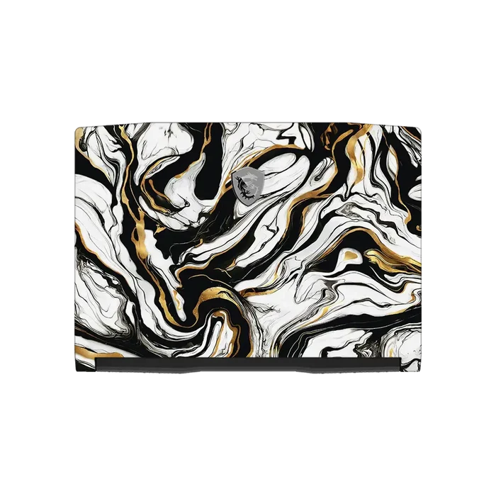 Laptop Skins - MSI Pulse GL66 Laptop Skins & Wraps - Golden Abyss