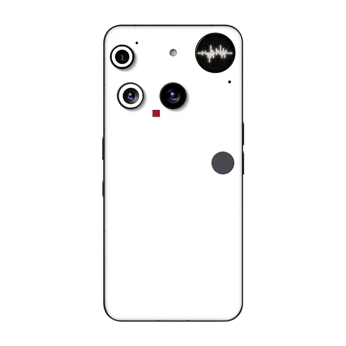 Flat Back / White Matte