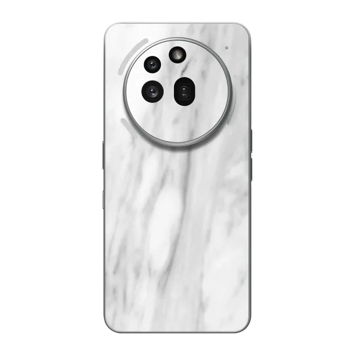 Flat Back / White Marble