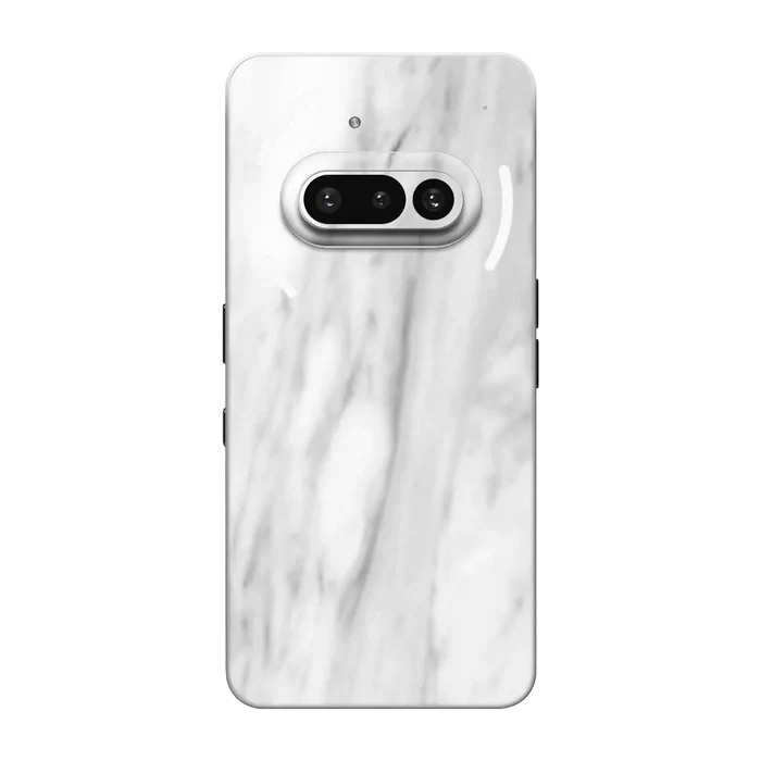 Flat Back / White Marble