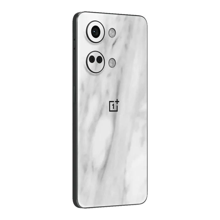 Flat Back / White Marble