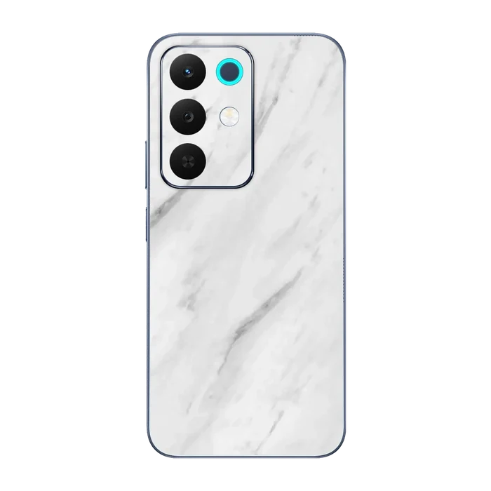 Flat Back / White Marble