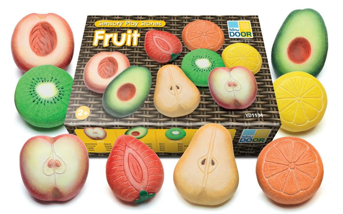 Sensory Play Stones Fruit