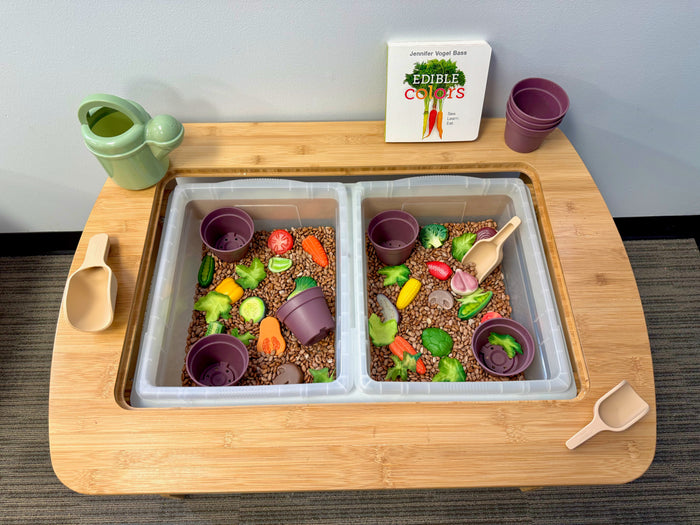 Sensory Play Stones Vegetables
