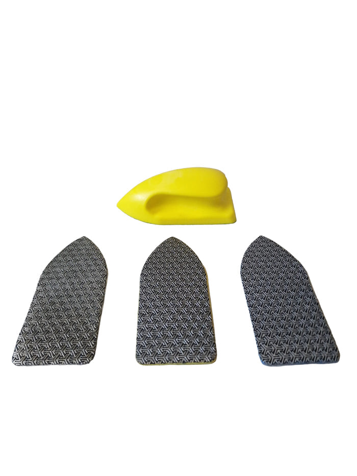 SET PLATORELLI DIAMANTATI + SUPPORTO A VELCRO