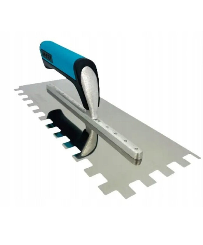 SPATOLA DENTATA BIHUI DENTE 12MM ACCIAIO INOX 320X120MM
