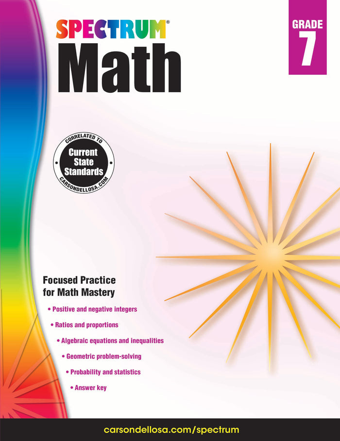 Spectrum Math Grade 7 Ebook