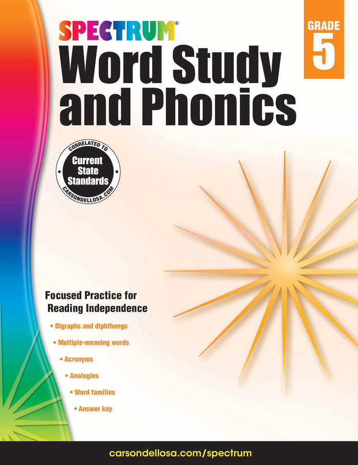 Spectrum Word Study And Phonics Grade 5 Ebook
