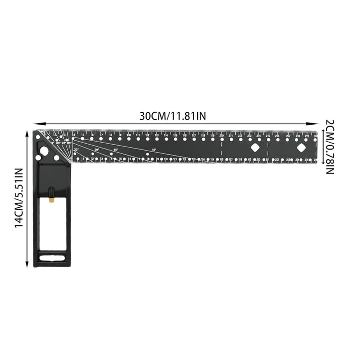 Squadra da cantiere multifunzionale 300mm