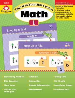 Take It to Your Seat Math Centers Grade 1 Ebook
