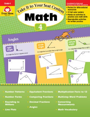 Take It to Your Seat Math Centers Grade 4 Ebook