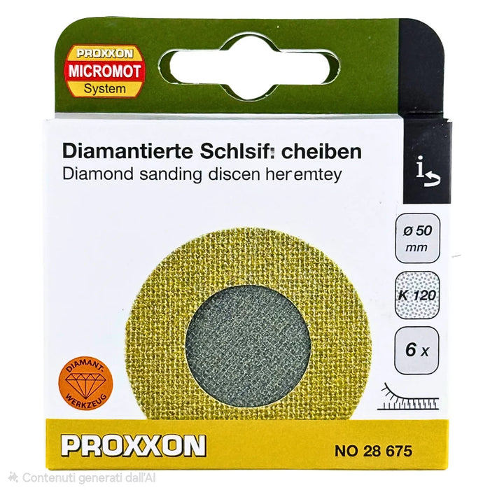 TAMPONE DIAMANTATO PROXXON CONF. 6 PEZZI (VARIE GRANE )