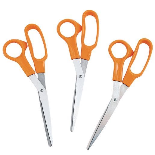 Teachers Bent Trimmer Scissors Set of 3
