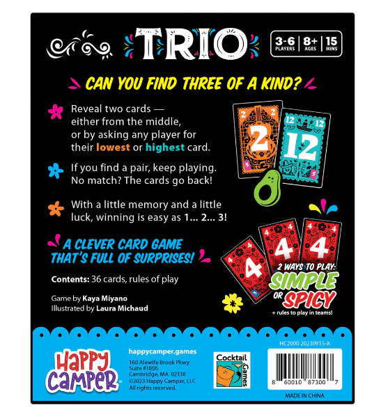 Trio Card Game
