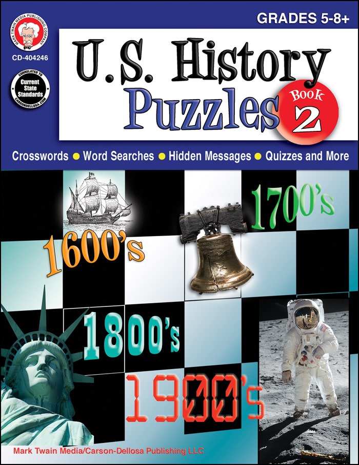 U.S. History Puzzles Book 2 Grades 5 - 8 Ebook