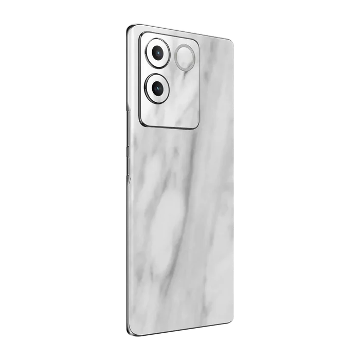 Flat Back / White Marble