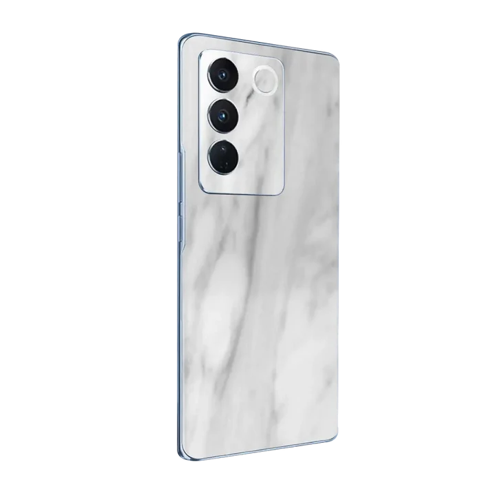 Flat Back / White Marble