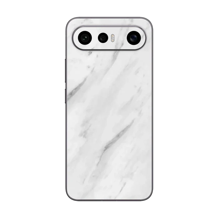 Flat Back / White Marble
