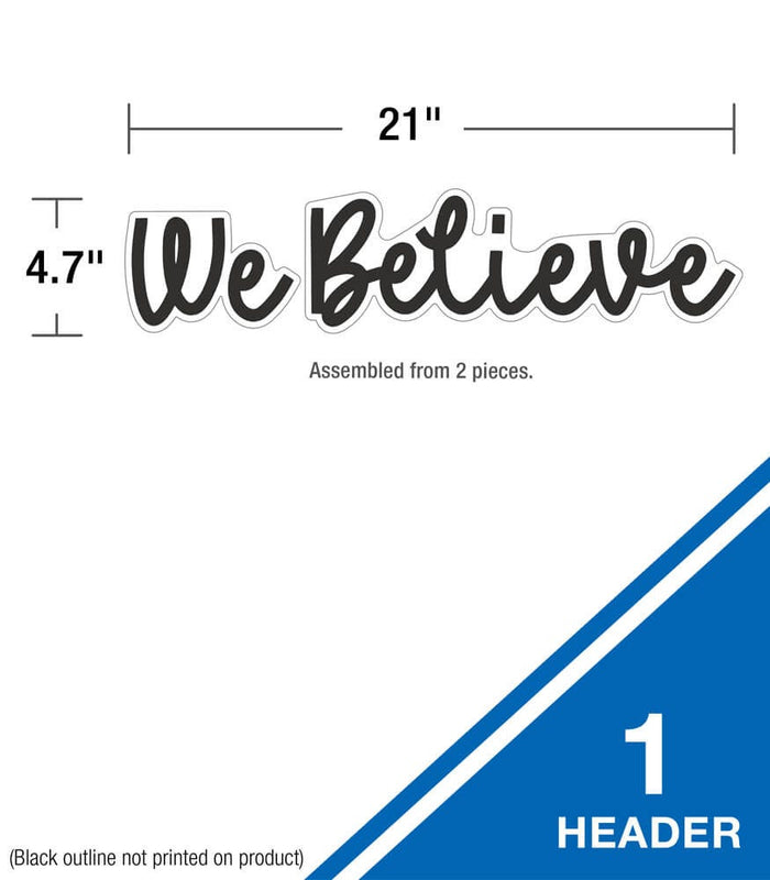 We Belong Motivational Bulletin Board Set