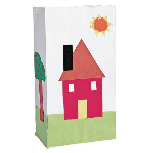White Craft Bags Set Of 100